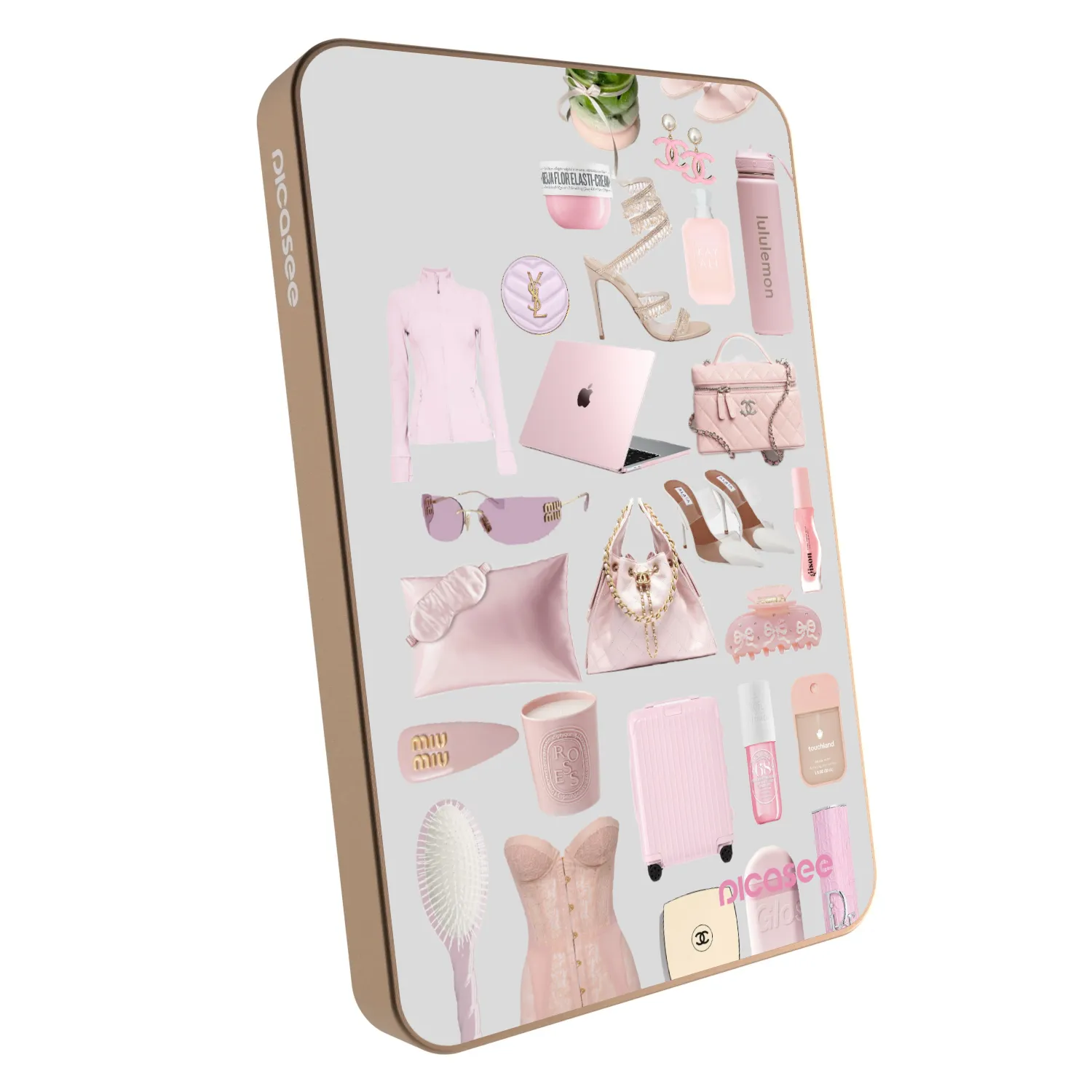 Picasee Prenosna baterija z MagSafe 5 000 mAh Zlati - Glam Babe