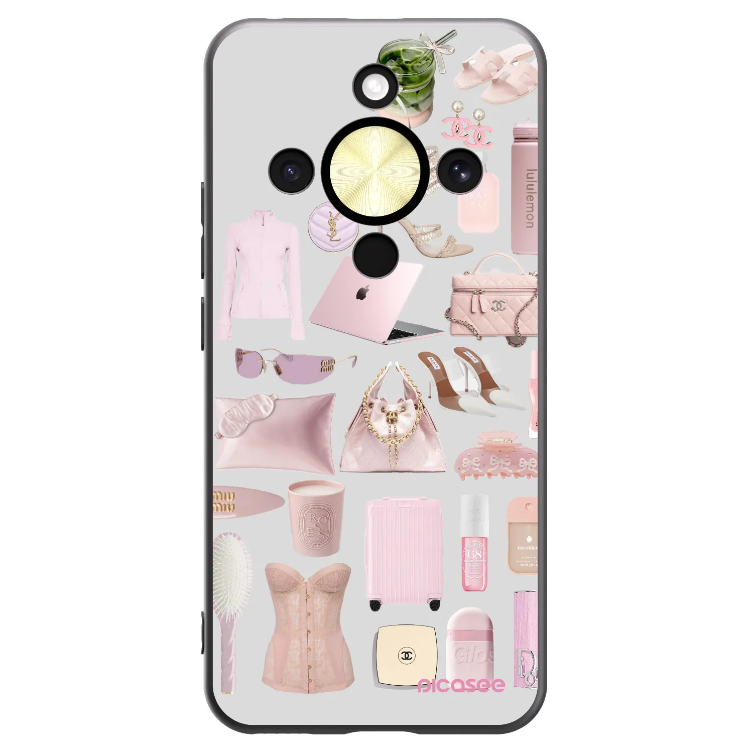 Picasee silikonski črni ovitek za Honor Magic8 Lite 5G - Glam Babe