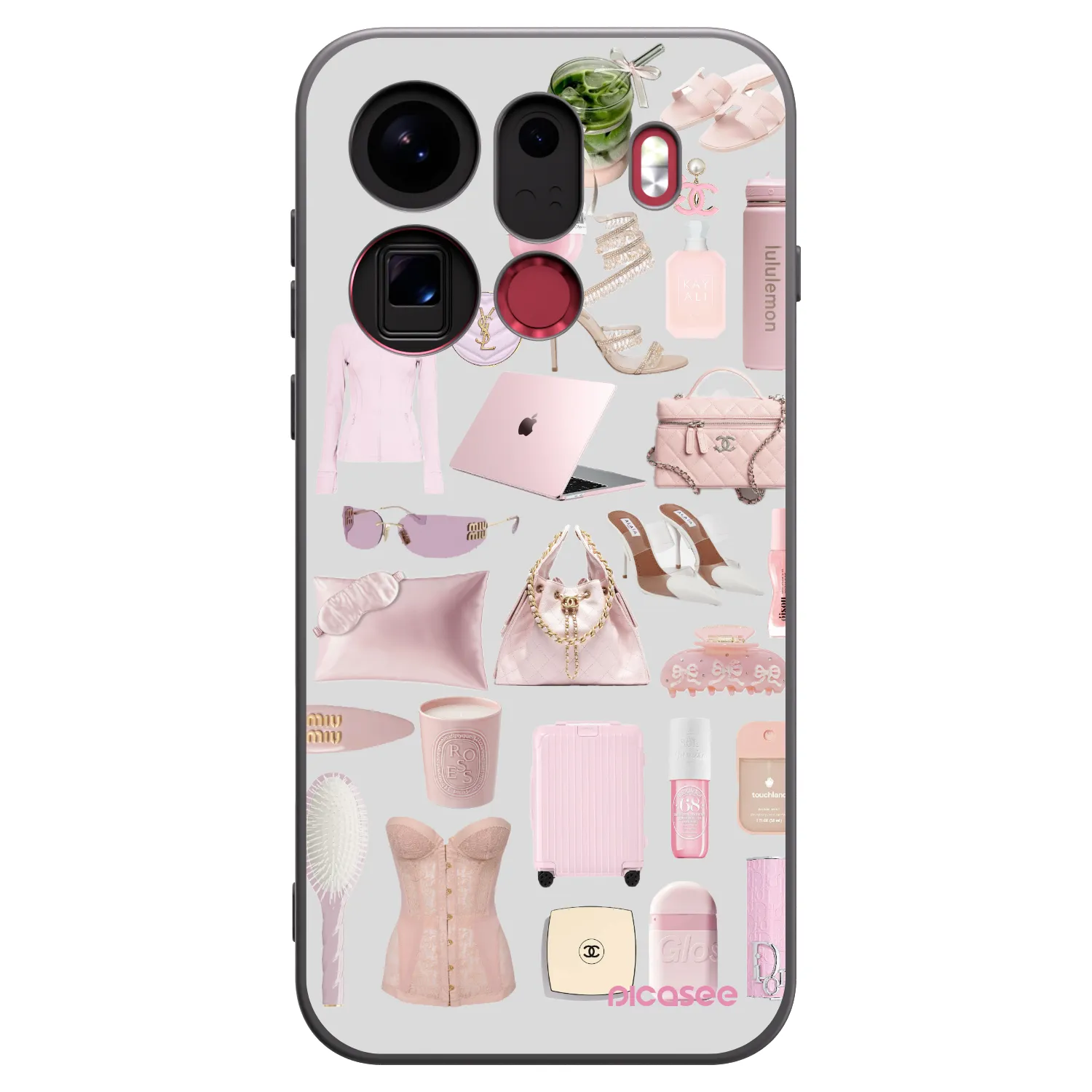 Picasee silikonski črni ovitek za OPPO Find X9 Pro - Glam Babe
