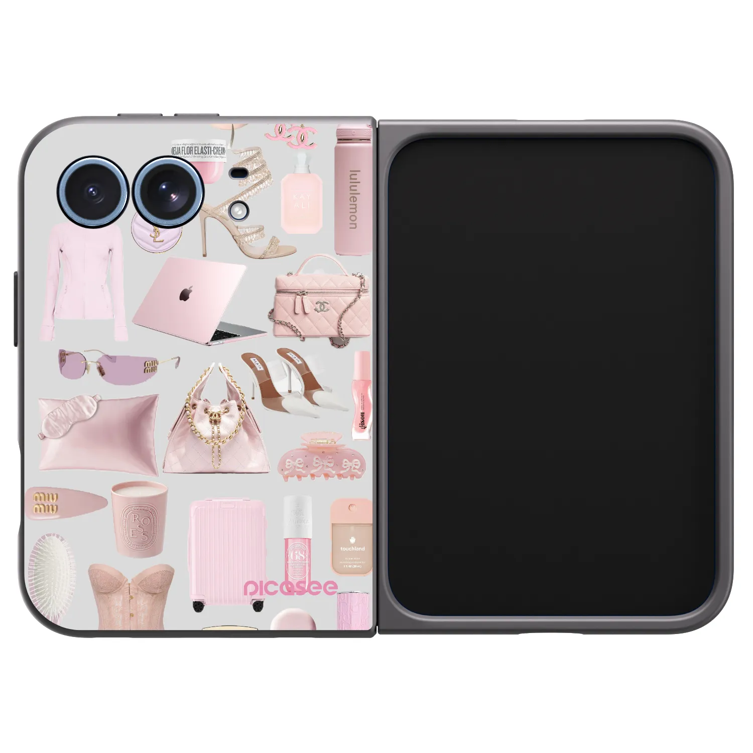 Picasee silikonski črni ovitek za Apple iPhone Duo - Glam Babe