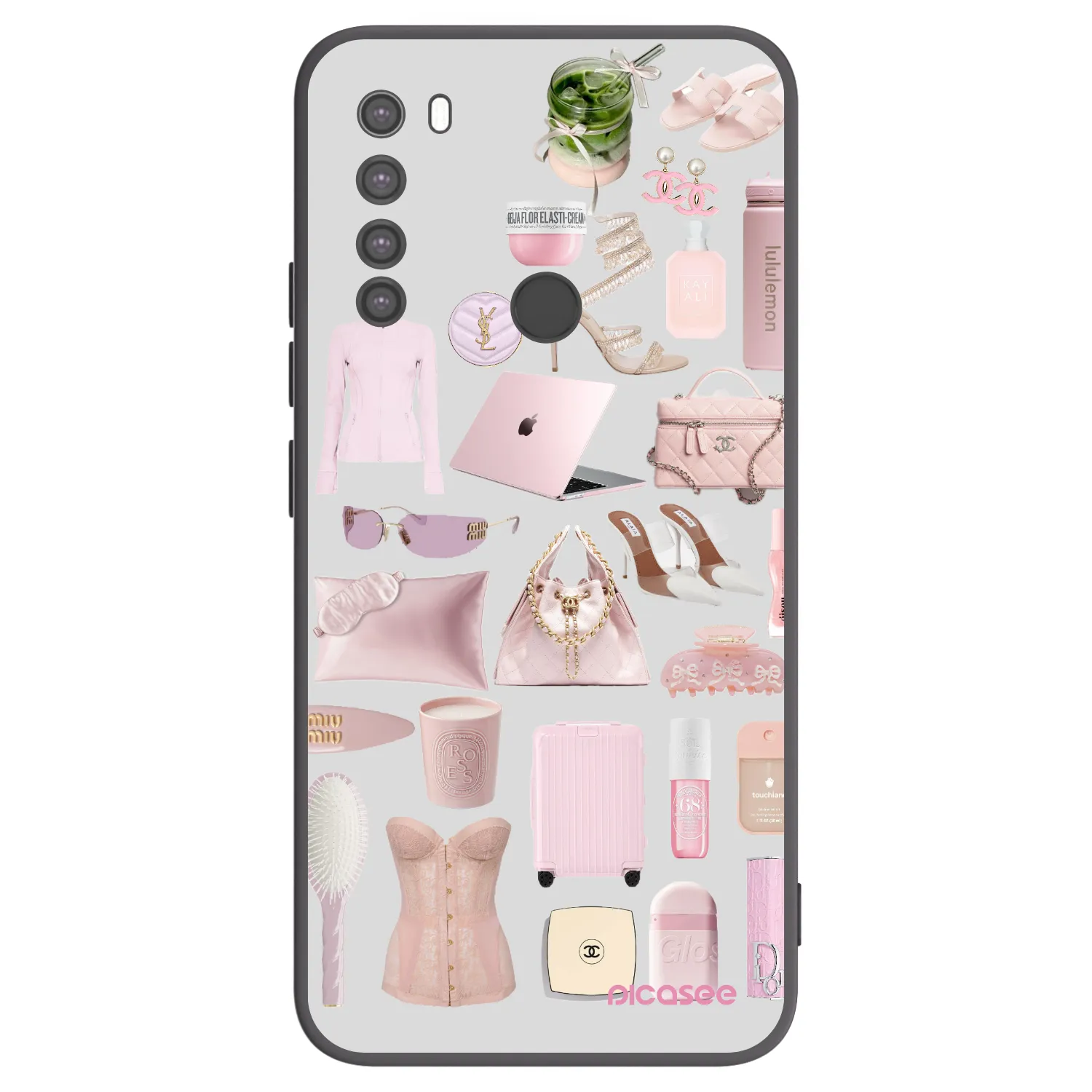 Picasee silikonski črni ovitek za Xiaomi Redmi Note 8 - Glam Babe