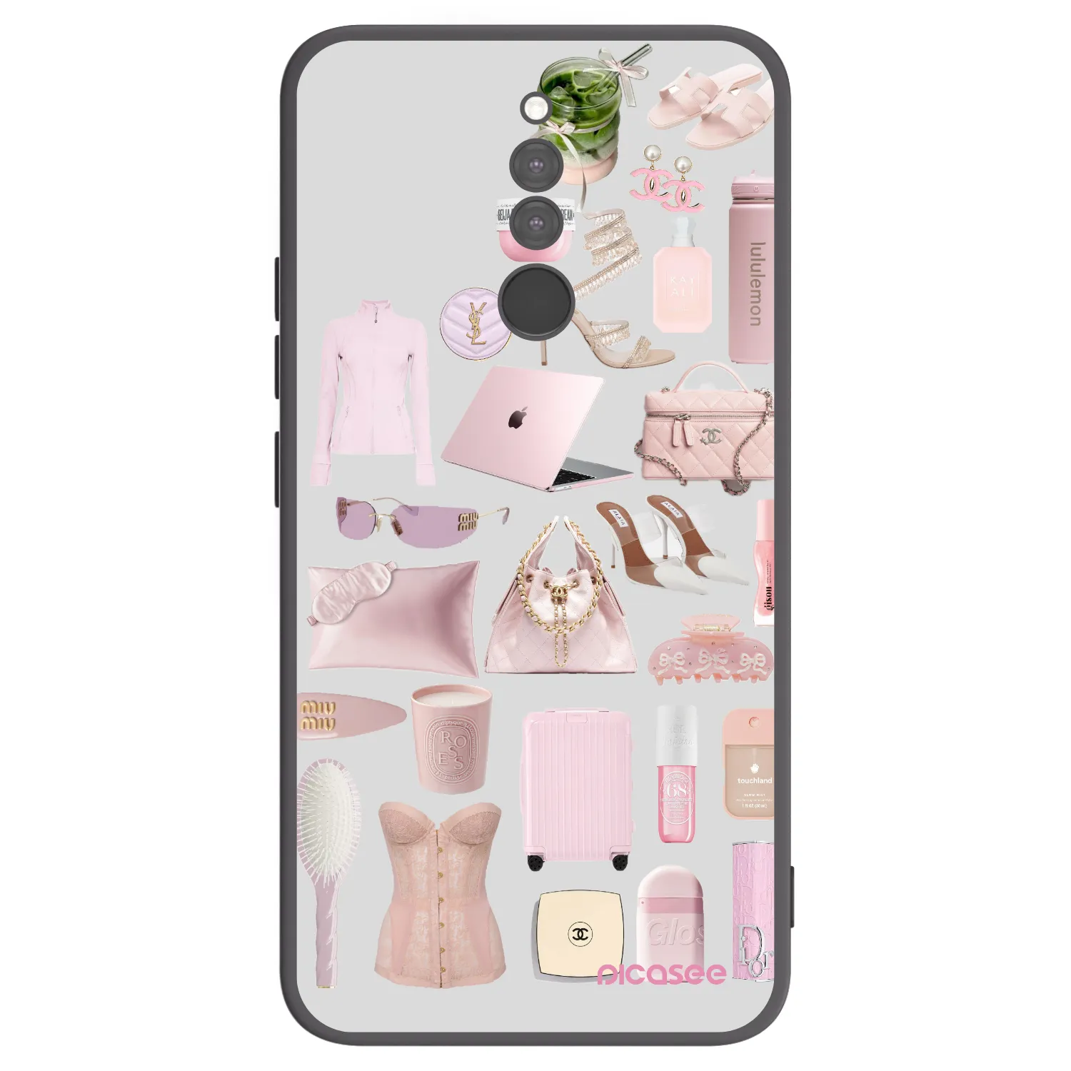 Picasee silikonski črni ovitek za Xiaomi Redmi 8 - Glam Babe