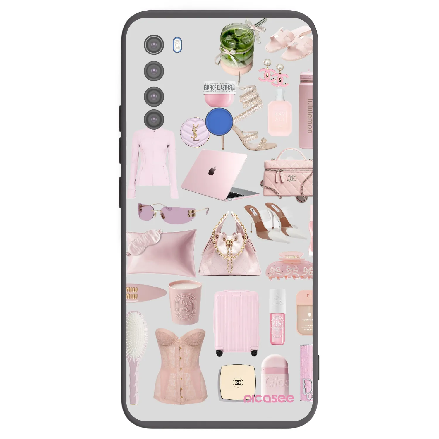 Picasee silikonski črni ovitek za Xiaomi Redmi Note 8T - Glam Babe