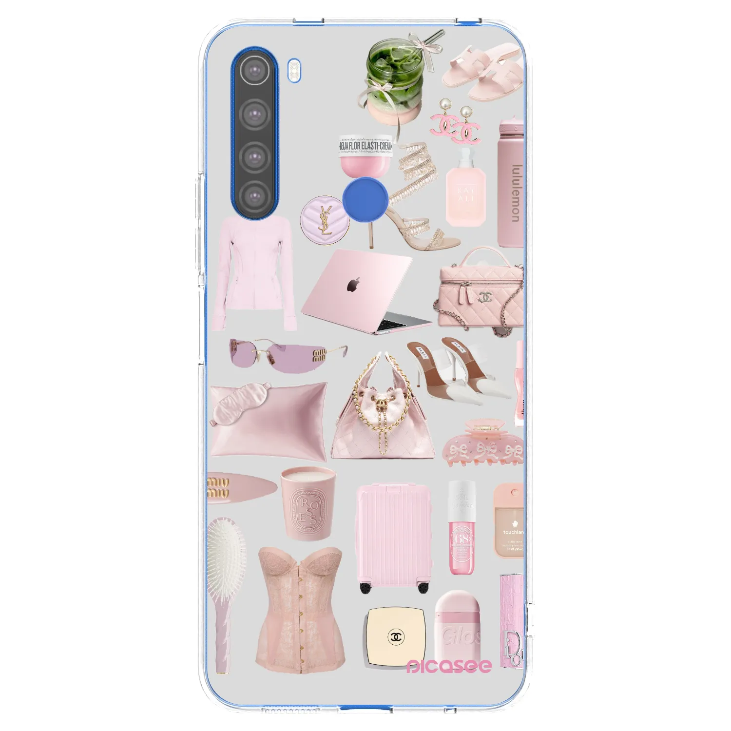 Picasee silikonski prozorni ovitek za Xiaomi Redmi Note 8T - Glam Babe