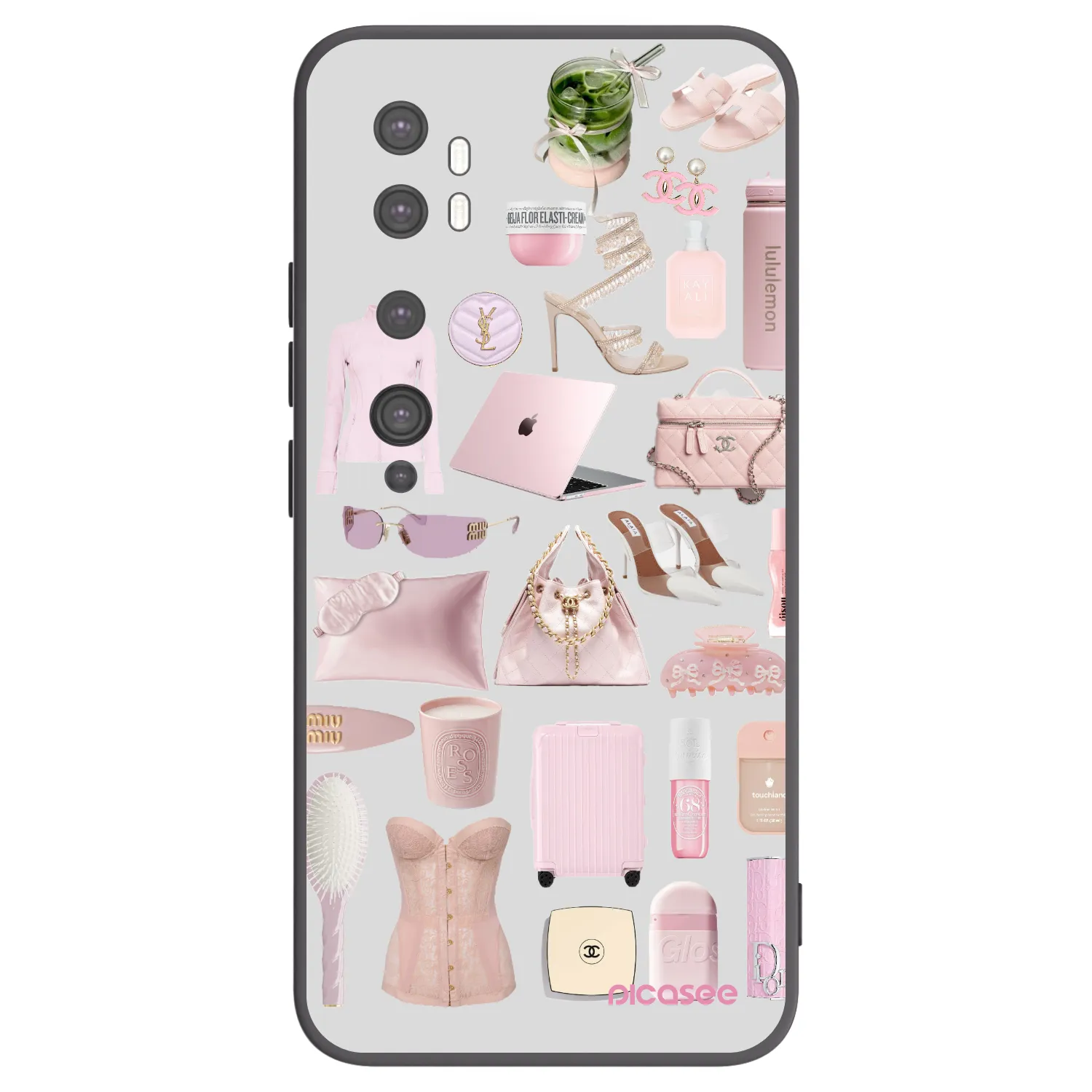 Picasee silikonski črni ovitek za Xiaomi Mi Note 10 (Pro) - Glam Babe
