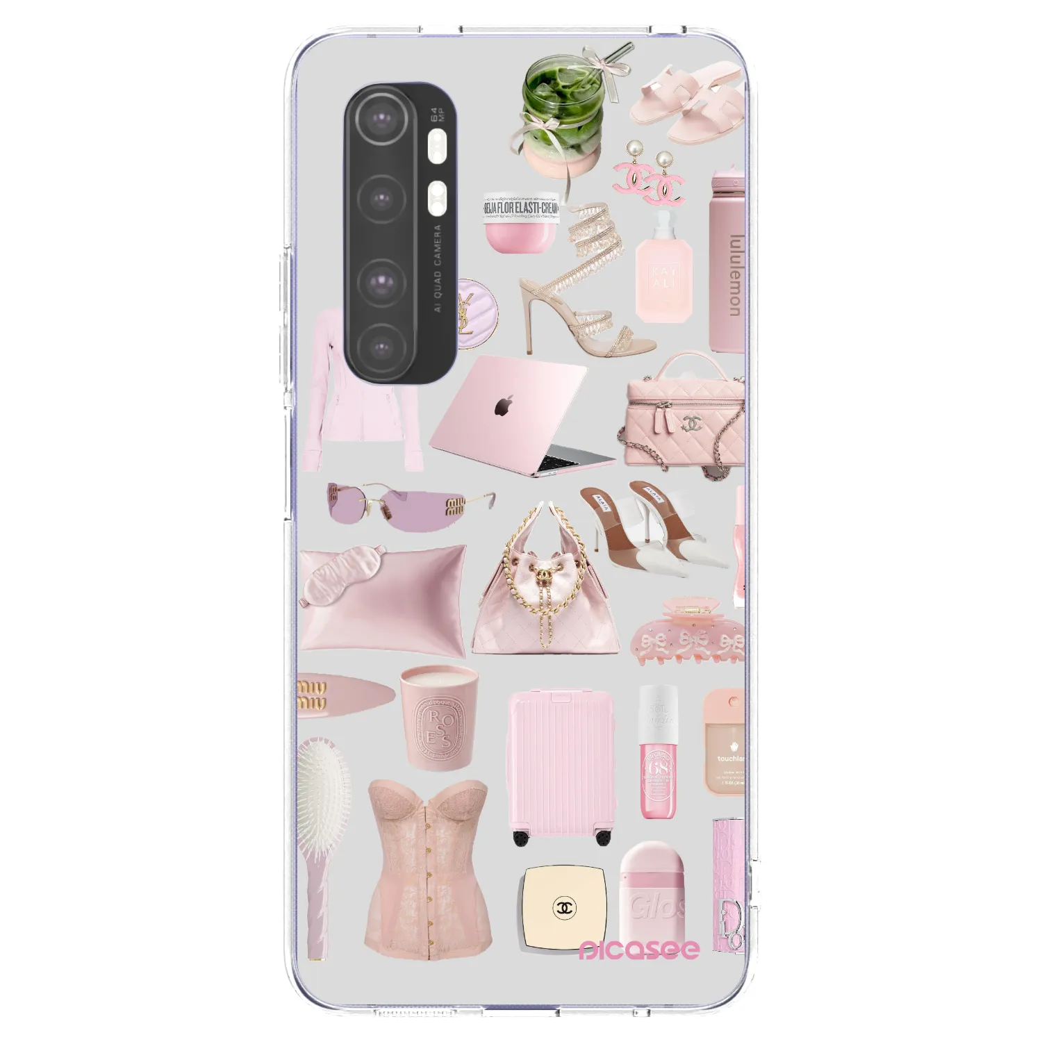 Picasee silikonski prozorni ovitek za Xiaomi Mi Note 10 Lite - Glam Babe