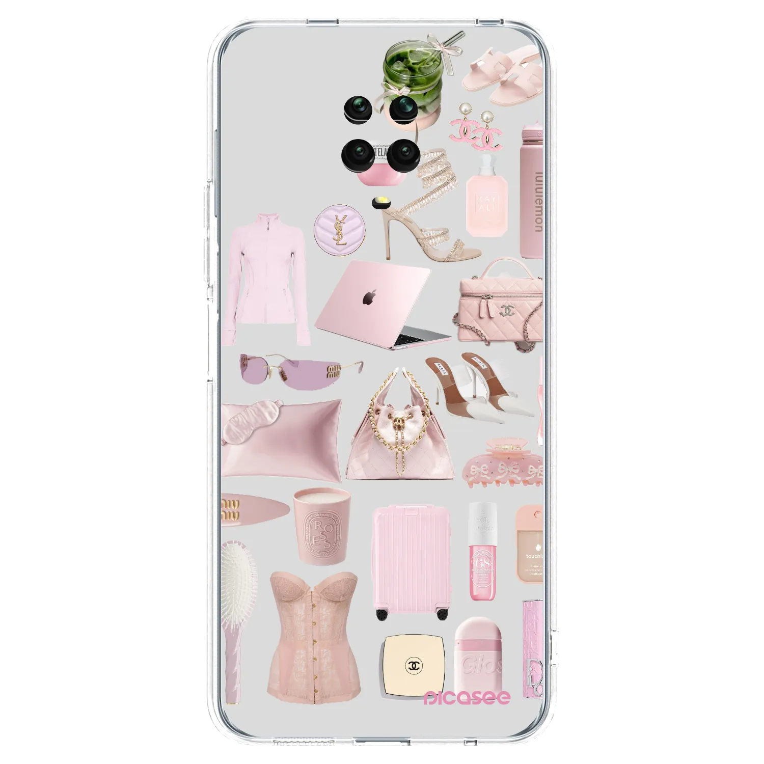 Picasee silikonski prozorni ovitek za Xiaomi Redmi Note 9S - Glam Babe