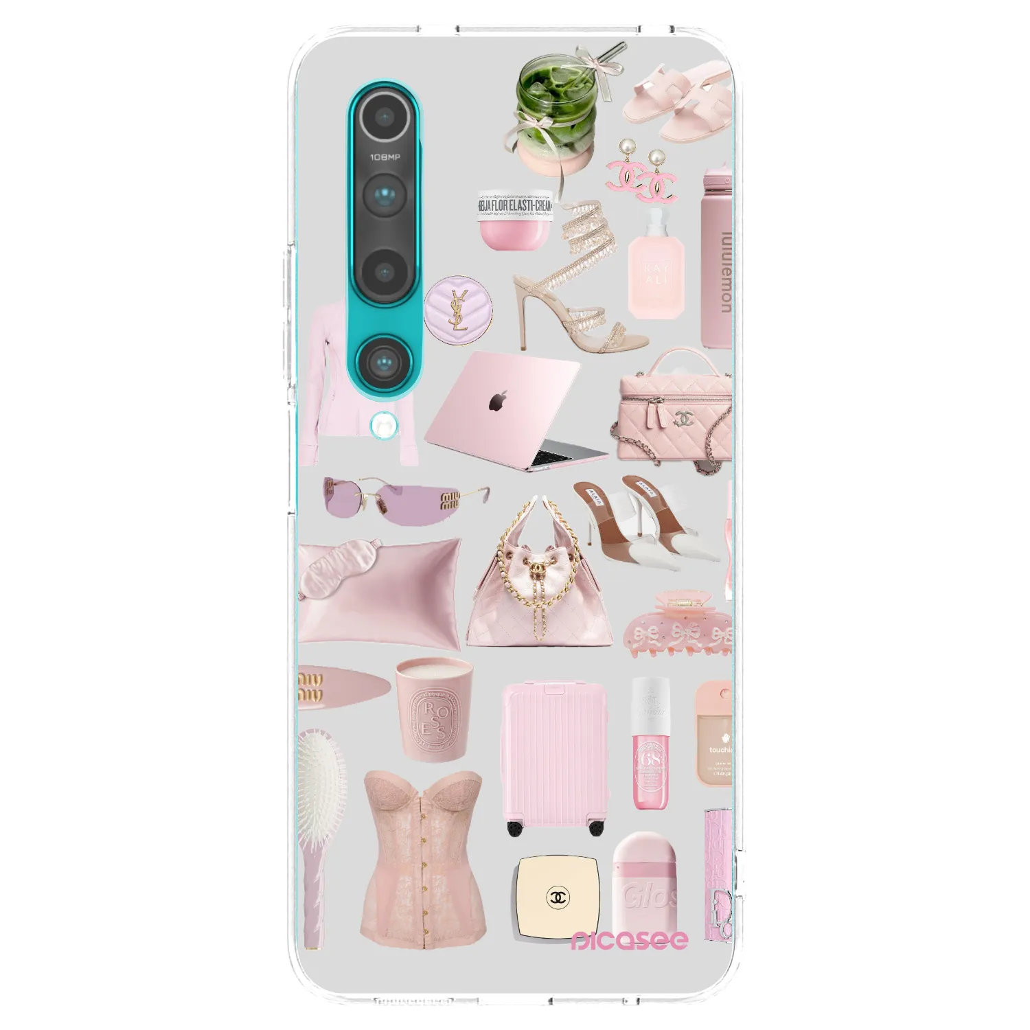 Picasee silikonski prozorni ovitek za Xiaomi Mi 10 - Glam Babe