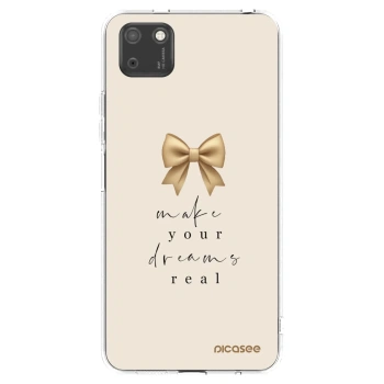 Picasee silikonski prozorni ovitek za Huawei Y5P - Golden Dream