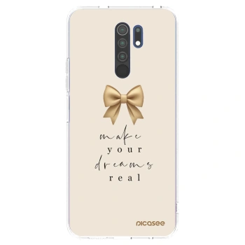 Picasee silikonski prozorni ovitek za Xiaomi Redmi 9 - Golden Dream
