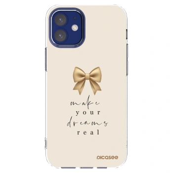 Picasee silikonski prozorni ovitek za Apple iPhone 12 mini - Golden Dream