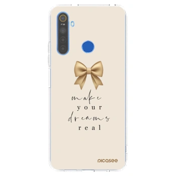 Picasee silikonski prozorni ovitek za Realme 5 - Golden Dream