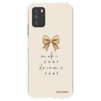 Picasee silikonski prozorni ovitek za Xiaomi Poco M3 - Golden Dream