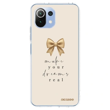 Picasee silikonski prozorni ovitek za Xiaomi Mi 11 Lite - Golden Dream
