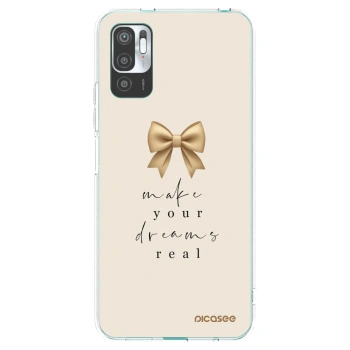 Picasee silikonski prozorni ovitek za Xiaomi Redmi Note 10 5G - Golden Dream