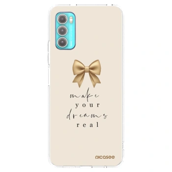 Picasee silikonski prozorni ovitek za Motorola Moto G60 - Golden Dream