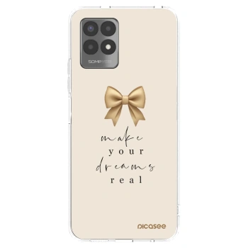 Picasee silikonski prozorni ovitek za Realme 8i - Golden Dream