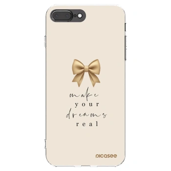 Picasee silikonski prozorni ovitek za Apple iPhone 7 Plus - Golden Dream