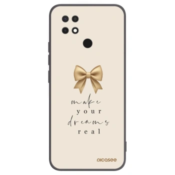 Picasee silikonski črni ovitek za Xiaomi Redmi 10C - Golden Dream