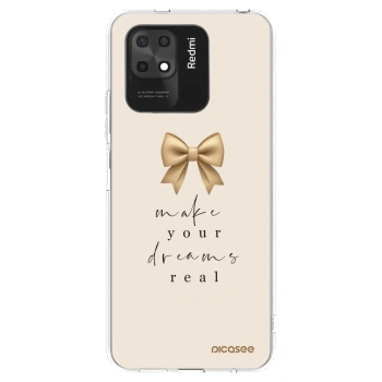Picasee silikonski prozorni ovitek za Xiaomi Redmi 10C - Golden Dream