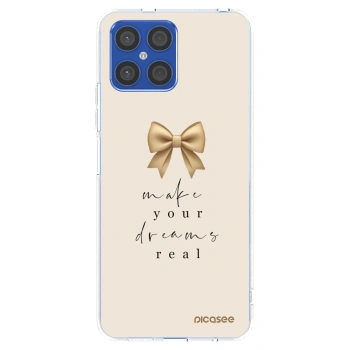 Picasee silikonski prozorni ovitek za Honor X8 4G - Golden Dream