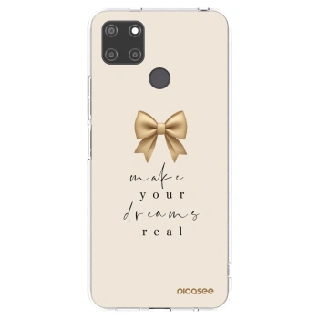 Picasee silikonski prozorni ovitek za Realme C21Y - Golden Dream