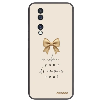 Picasee silikonski črni ovitek za Honor 70 - Golden Dream