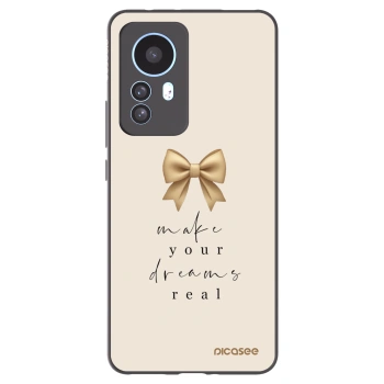 Picasee silikonski črni ovitek za Xiaomi 12T - Golden Dream