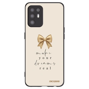 Picasee silikonski črni ovitek za OPPO A94 5G - Golden Dream