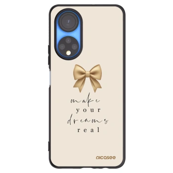 Picasee silikonski črni ovitek za Honor X7 - Golden Dream