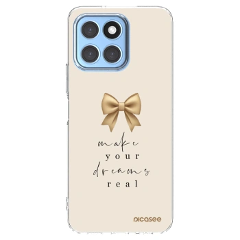 Picasee silikonski prozorni ovitek za Honor X8 5G - Golden Dream