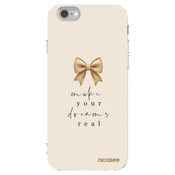 Picasee silikonski prozorni ovitek za Apple iPhone 6/6S - Golden Dream