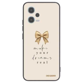 Picasee silikonski črni ovitek za Xiaomi Redmi Note 12 5G - Golden Dream