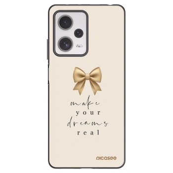Picasee silikonski črni ovitek za Xiaomi Redmi Note 12 Pro+ 5G - Golden Dream