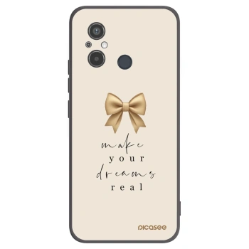 Picasee silikonski črni ovitek za Xiaomi Redmi 12C - Golden Dream