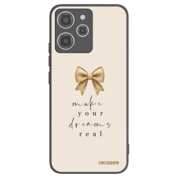 Picasee silikonski črni ovitek za Xiaomi Redmi 12 4G - Golden Dream