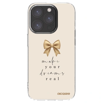 Picasee silikonski prozorni ovitek za Apple iPhone 15 Pro - Golden Dream