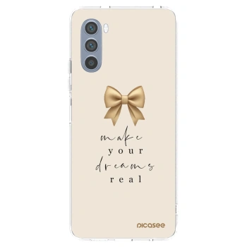 Picasee silikonski prozorni ovitek za Motorola Moto G62 - Golden Dream