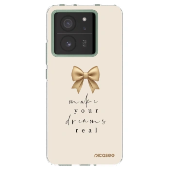 Picasee silikonski prozorni ovitek za Xiaomi 13T - Golden Dream