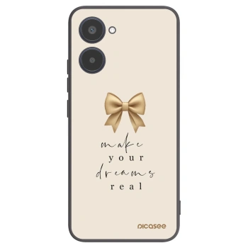 Picasee silikonski črni ovitek za Realme 10 4G - Golden Dream