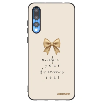 Picasee silikonski črni ovitek za Huawei P20 Pro - Golden Dream