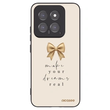 Picasee silikonski črni ovitek za Xiaomi 14 - Golden Dream