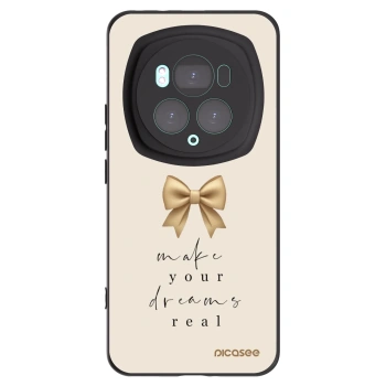 Picasee silikonski črni ovitek za Honor Magic6 Pro - Golden Dream