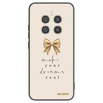 Picasee silikonski črni ovitek za Realme 12 Pro 5G - Golden Dream