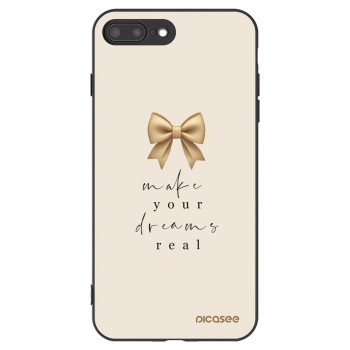 Picasee silikonski črni ovitek za Apple iPhone 7 Plus - Golden Dream