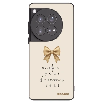 Picasee silikonski črni ovitek za OnePlus 12 5G - Golden Dream