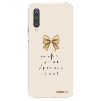 Picasee silikonski prozorni ovitek za Xiaomi Mi 9 - Golden Dream
