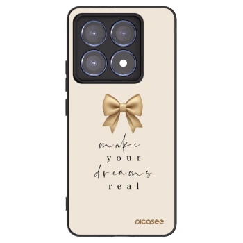 Picasee silikonski črni ovitek za Xiaomi 14T Pro - Golden Dream