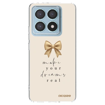 Picasee silikonski prozorni ovitek za Xiaomi 14T Pro - Golden Dream