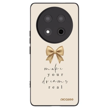 Picasee silikonski črni ovitek za Honor Magic7 Lite 5G - Golden Dream